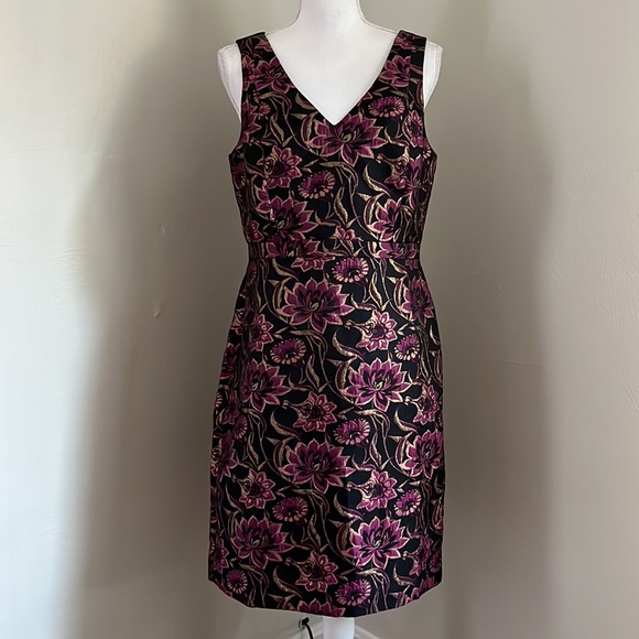 J.CREW Holiday Jacquard V-neck Dress - Picture 6 of 11
